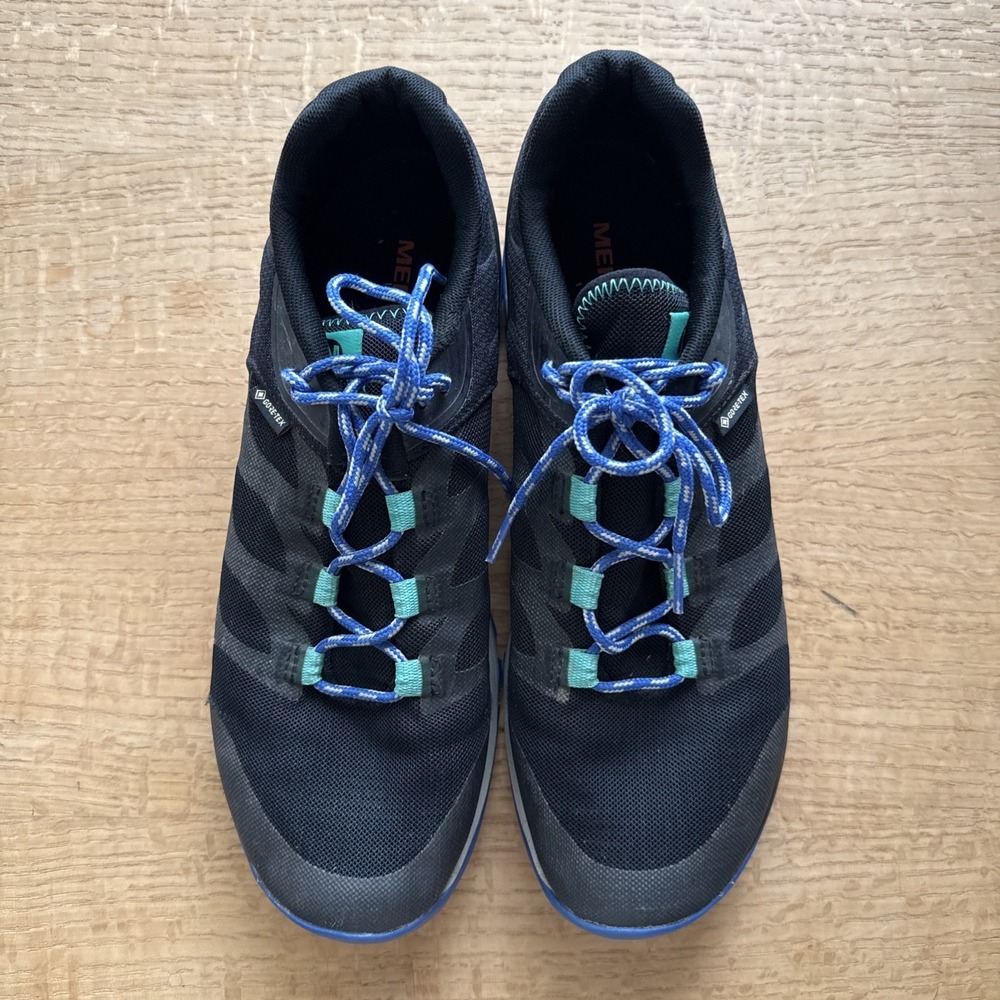 Womens Merrell Antora Goretex Black Waterproof Hiking Shoes Sneakers Size 10.5 - Picture 2 of 5